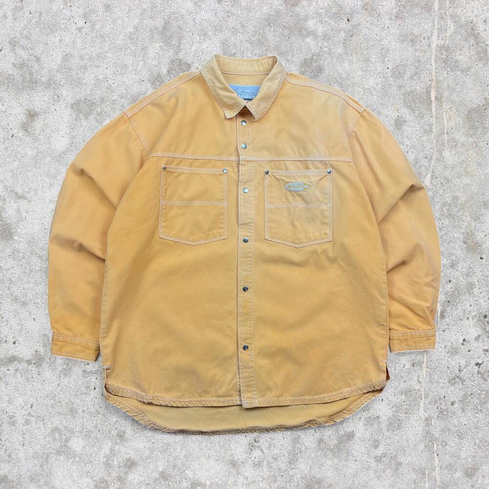 Quiksilver Orange Button Down Shirt